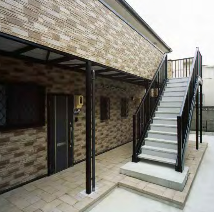 屋外鉄骨階段廊下ユニット【段十廊Ⅱ】