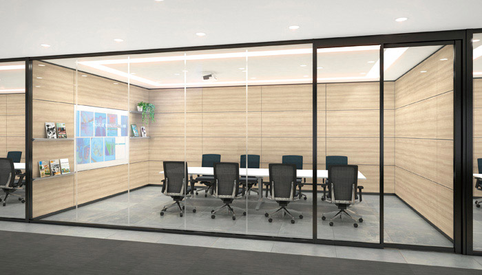 スチールパーティション/ガラスパーティション