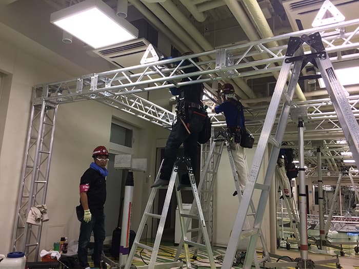 アルミトラスシステム【秋葉原ハンモックヨガスタジオ】