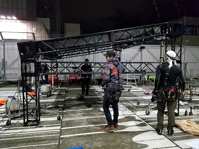 アルミトラスシステム【渋谷109屋上イベントスペース常設ステージ】