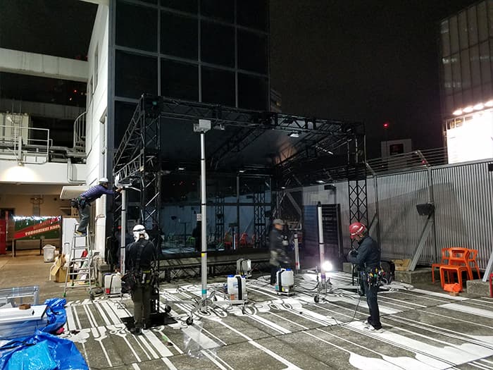 アルミトラスシステム【渋谷109屋上イベントスペース常設ステージ】