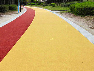 透水型カラーゴムチップ舗装材 アートロード G 中外商工株式会社 建築 設備 建材メーカー一覧 建材ナビ 建築材料 建築資材専門の検索サイト