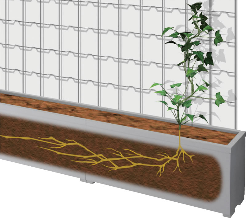 連結式軽量大型プランター「ツルパワープランター」