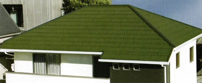 ストーンチップ鋼板屋根材 シンプルなシルエット【ディーズ ディプロマットスター】