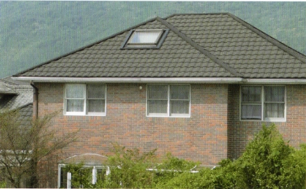 ストーンチップ鋼板屋根材 シンプルなシルエット【ディーズ ディプロマットスター】