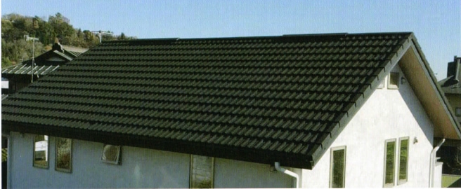 ストーンチップ鋼板屋根材 シンプルなシルエット【ディーズ ディプロマットスター】