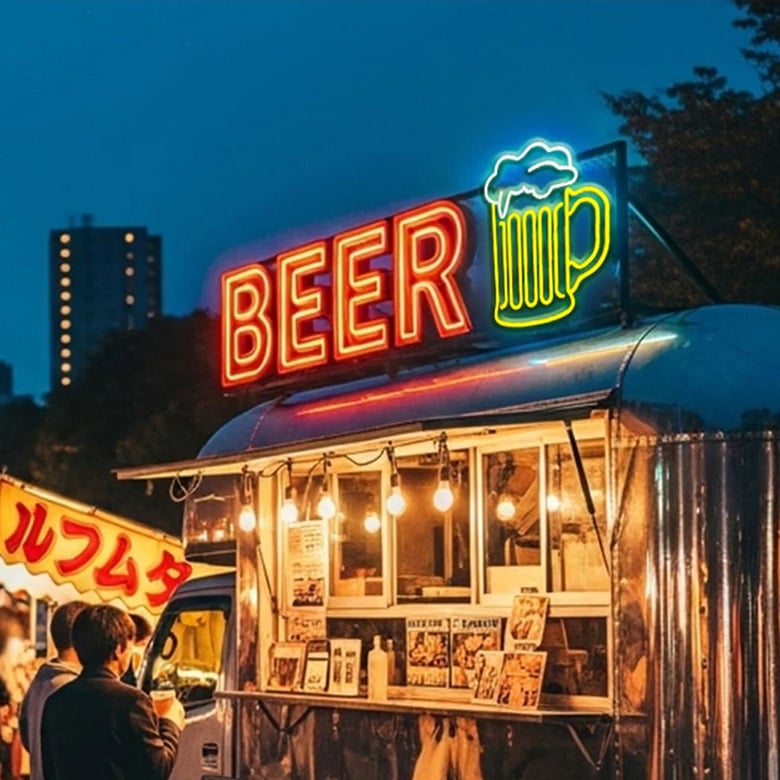 デザイン自由、大きさも自由なオーダーネオン!/でんらい