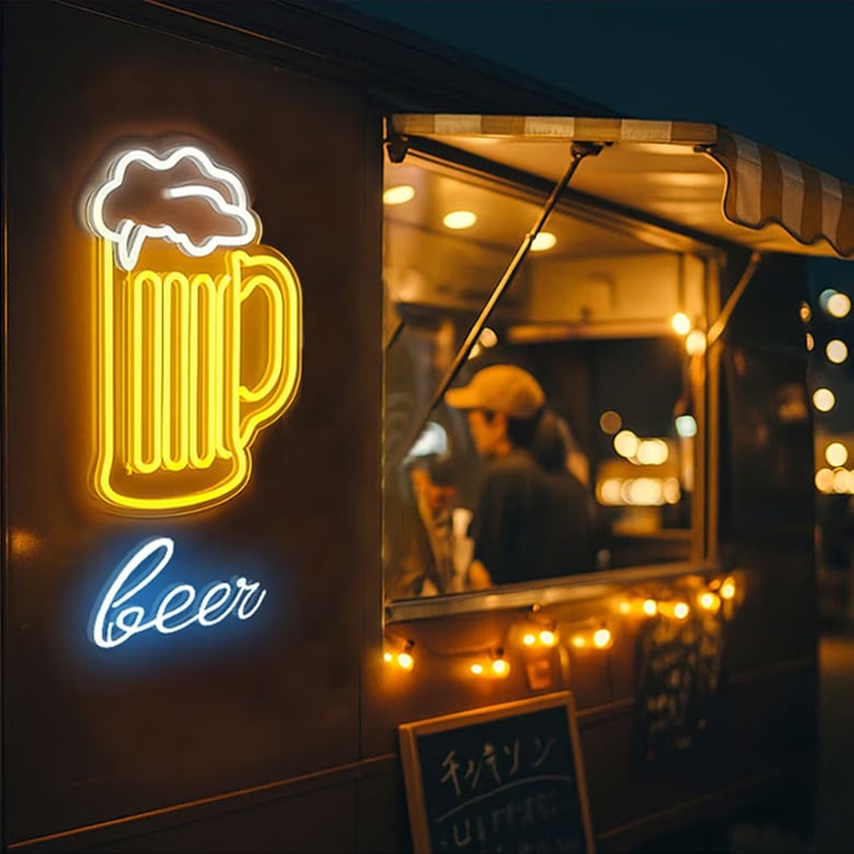 デザイン自由、大きさも自由なオーダーネオン!/でんらい