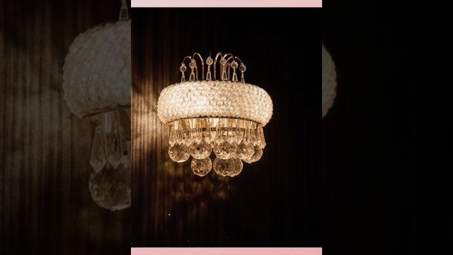 SHA02 灯りをともすと、クリスタルが宝石のようにきらめき、空間を華やかに演出/株式会社エコールディー