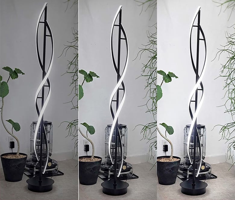 スパイラルなタワースタンドライト