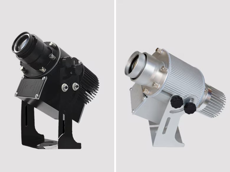 お店の看板、ロゴマークを簡単に照射!光の看板!