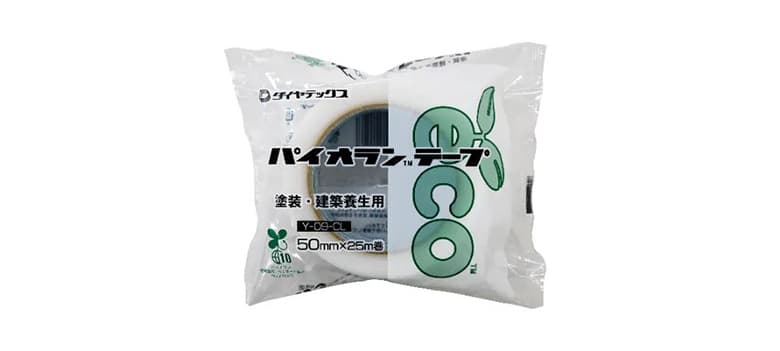 【パイオランテープ】塗装・建築養生用 Y-09-GR/Y-09-CL