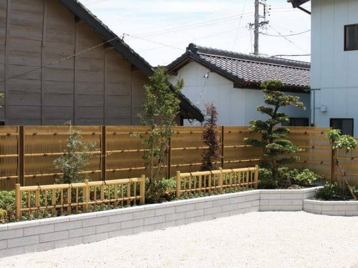 【特価】人工竹大津垣　袖垣 人工竹垣【GARYU竹垣ユニット 大津垣】 | 株式会社タケヒロ産業