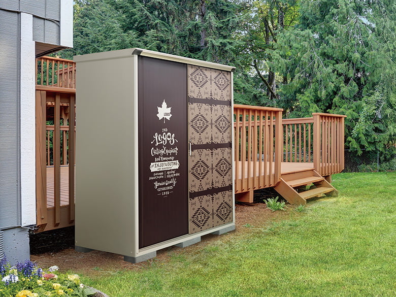 LOGOS LAND柄デザインの物置