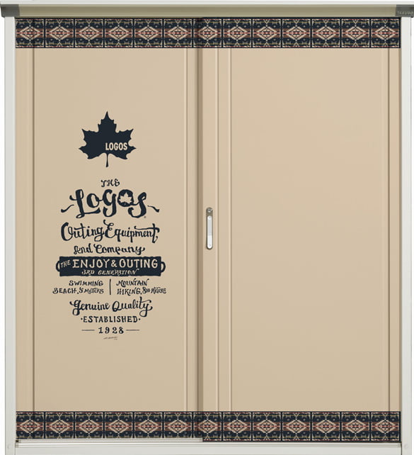 LOGOS LAND柄デザインの物置