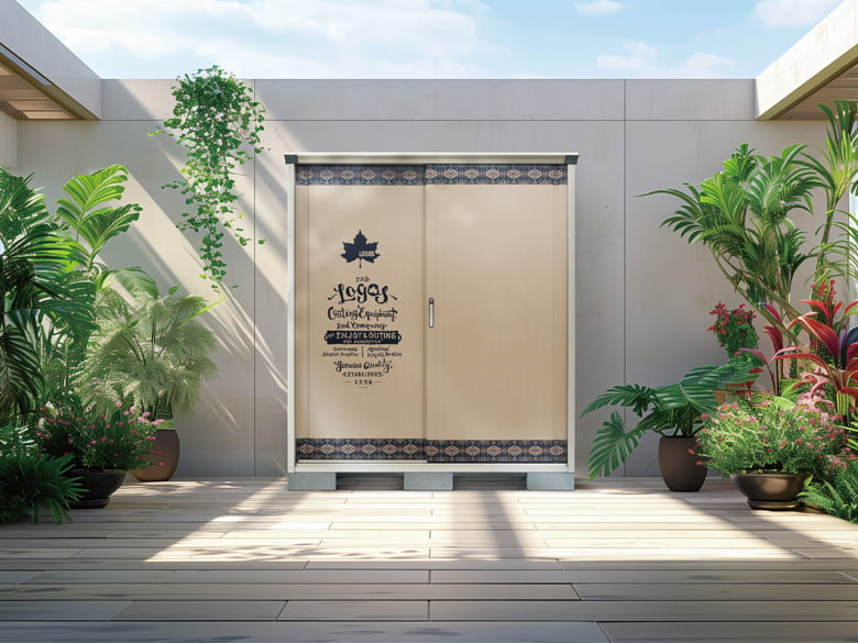 LOGOS LAND柄デザインの物置