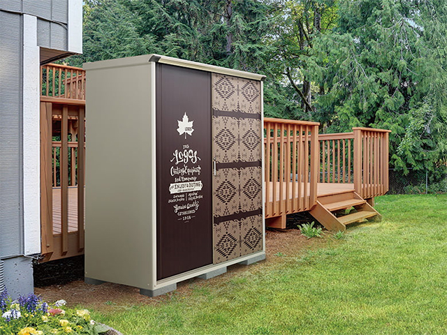 LOGOS LAND柄デザインの物置