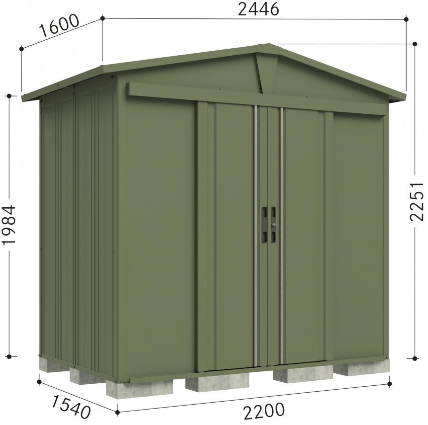 【三角屋根仕様ガーデニング物置】リジュー