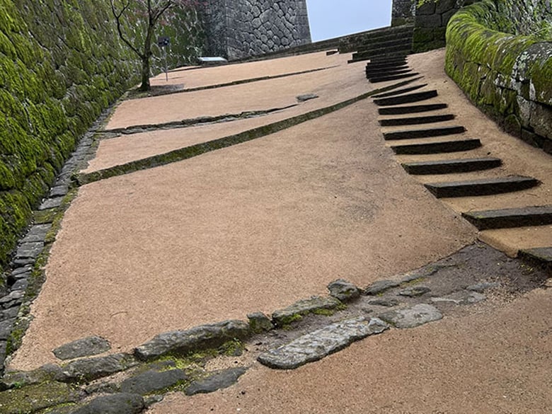 竹チップ舗装材