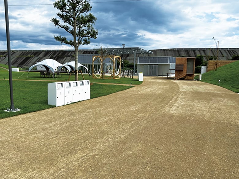 竹チップ舗装材