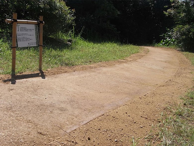 竹チップ舗装材