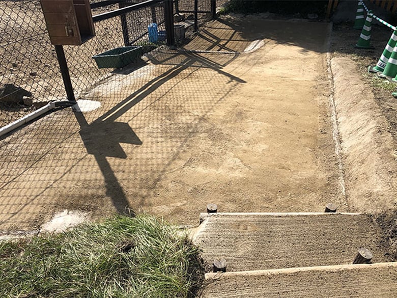 竹チップ舗装材