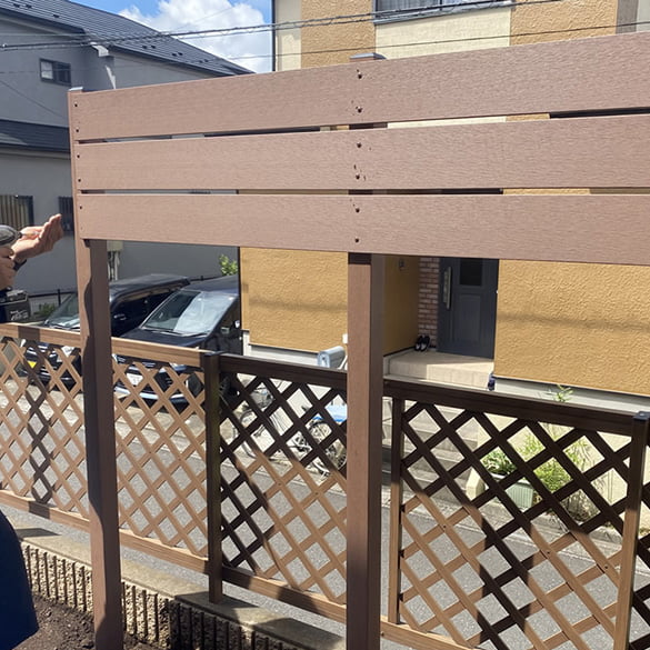 人工木材フェンス材】120×12×1800mm/株式会社エコウッド