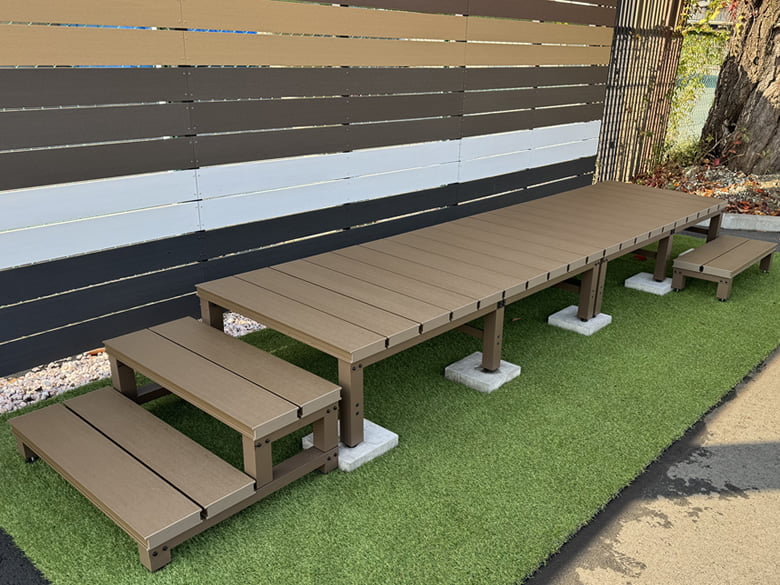 【人工木ユニットデッキ・縁台】