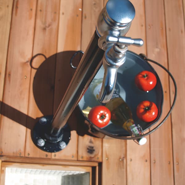 水栓柱:チャコール[クロームサテン] / 水栓:クラシック水栓 E327030・クロームサテン / essence / イブキクラフト