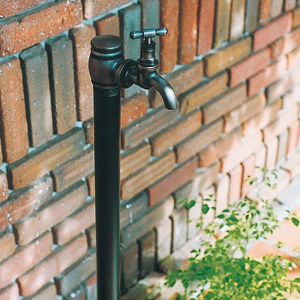 水栓柱:チャコール[ブロンズ] / 水栓:クラシック水栓 E327032・ブロンズ / essence / イブキクラフト