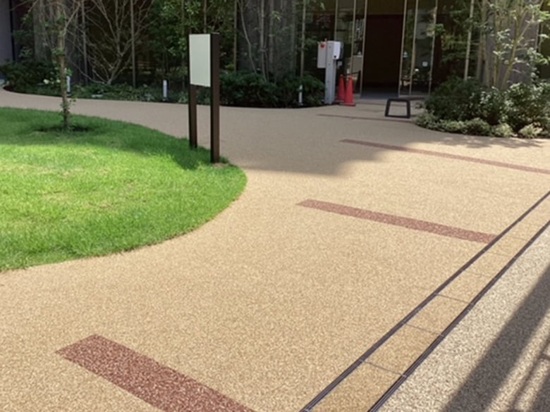 透水性樹脂舗装「ストーンコート」/株式会社ファイン工業