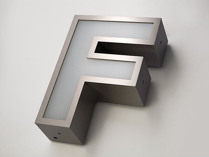 館銘板 LEDサイン箱文字 トランス付き