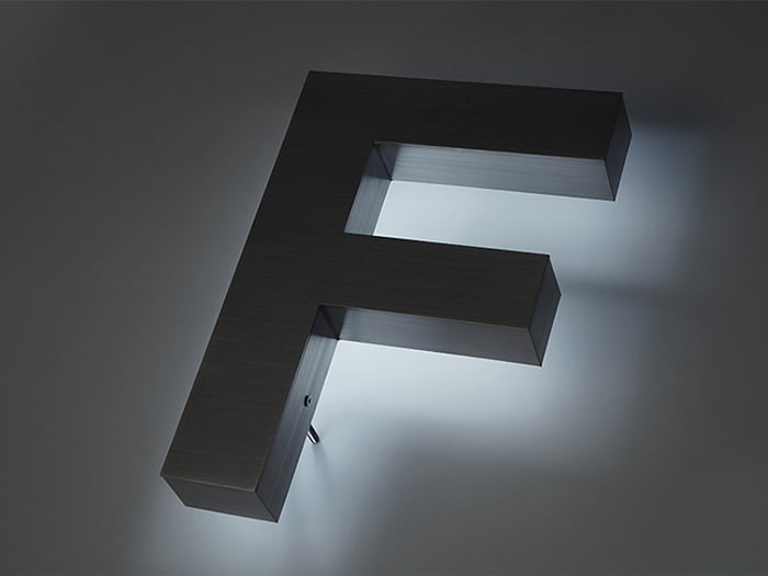 館銘板 LEDサイン箱文字 トランス付き