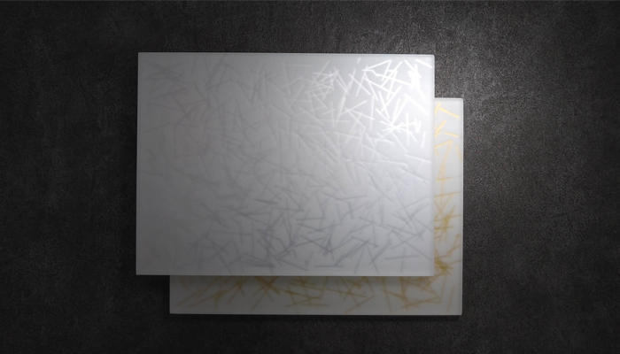 オーダー半透明アクリル化粧材 「ハーフクリア」