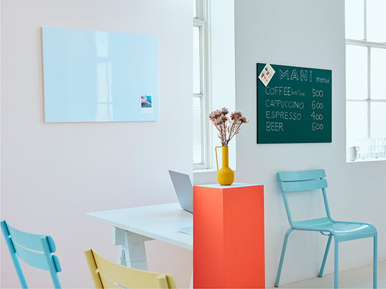 フレームレスホワイトボード/黒板 Connect With Me