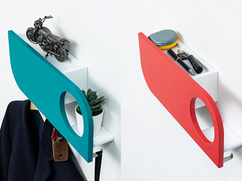 フック付き玄関収納シェルフ Decoranize