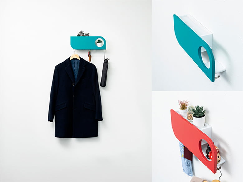 フック付き玄関収納シェルフ Decoranize
