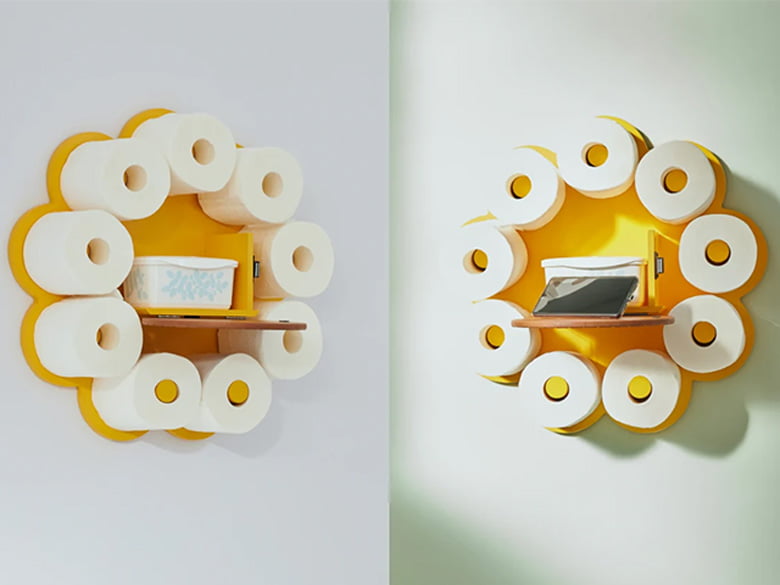 壁掛けトイレ収納 God Bless You