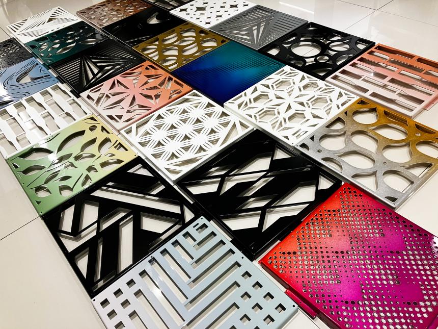 「FREE VEIL」 (建築用内外装用装飾デザインパネル)