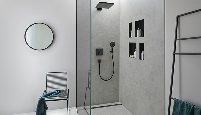 レインダンスE オーバーヘッドシャワー 300 1ジェット エア シャワーアーム付 マットブラック