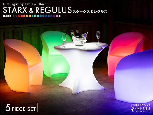 光るファニチャーシリーズ【5点セット STARX & REGULUS】