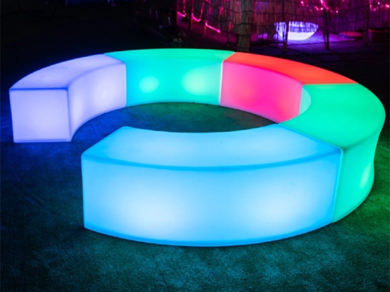 光るファニチャーシリーズ【ベンチ SIRIUS R60】(レンタルも可能)