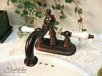 マチルダ【Matilda】水栓金具 ハーデンORBレバーハンドル 4インチタイプ混合水栓