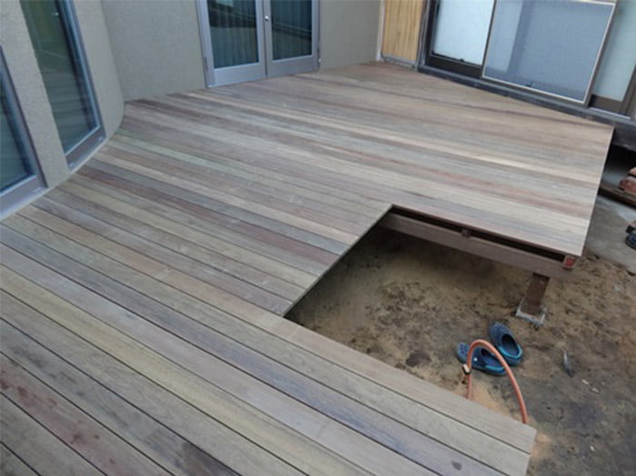 戸建住宅用のウッドデッキ