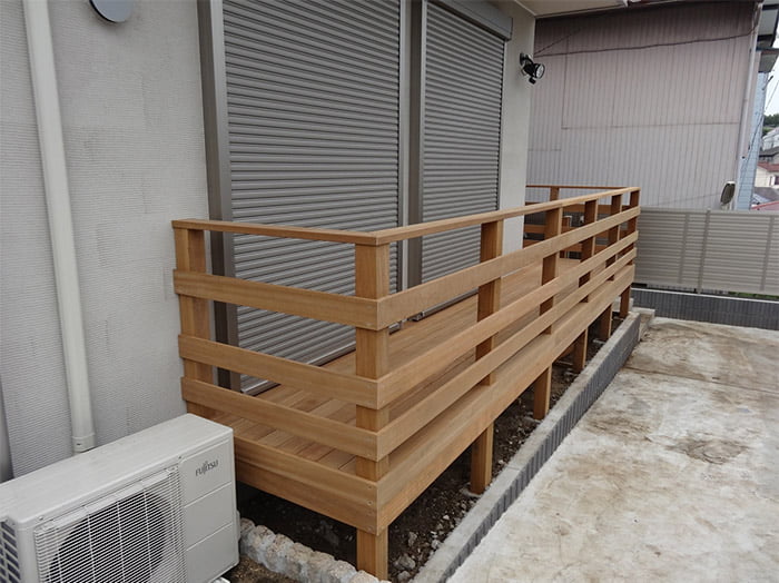 戸建住宅用のウッドデッキ