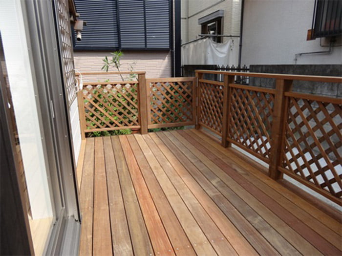 戸建住宅用のウッドデッキ