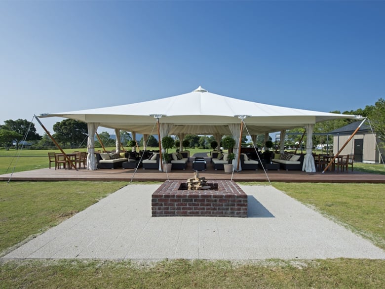 商業施設用テント 施工実績/今泉テント株式会社