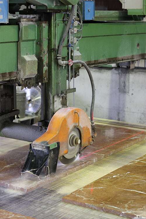 製作過程:大理石加工