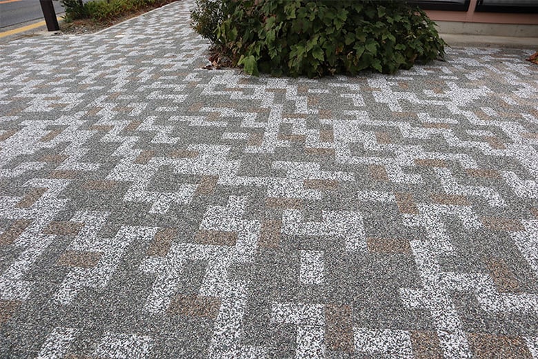 舗装ブロック【洗い出し】