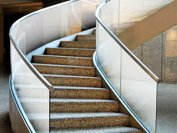 DDG JAPAN/セラミックプリントガラス(階段手すりガラス)